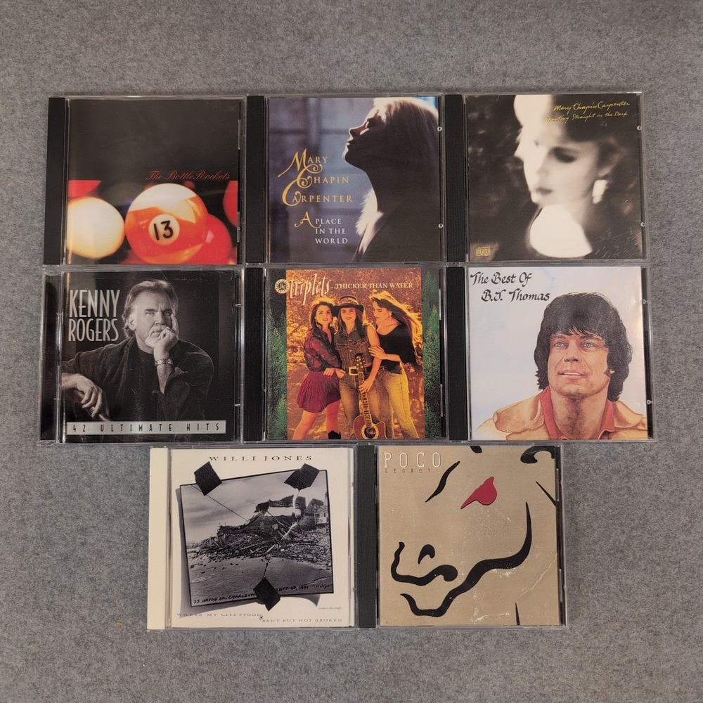 8 CD Lot Alt Country Rock Mary Chapin Carpenter Kenny Rogers Poco Bottle Rockets - Picture 1 of 2